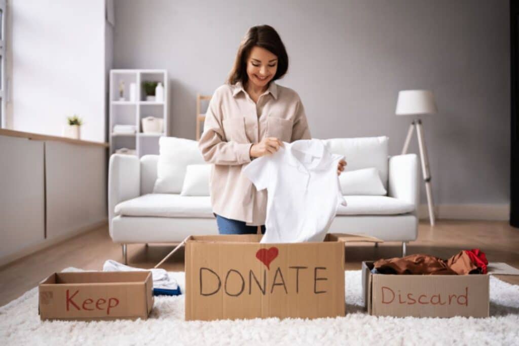Minimalist home decluttering